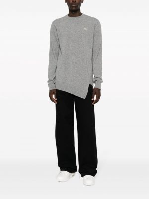 Asymetrický vlněný svetr Comme Des Garçons Shirt šedý