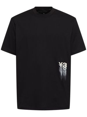 Тениска с къс ръкав Y-3 черно