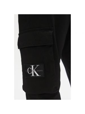 Pantalones cargo de cintura baja Calvin Klein Jeans negro