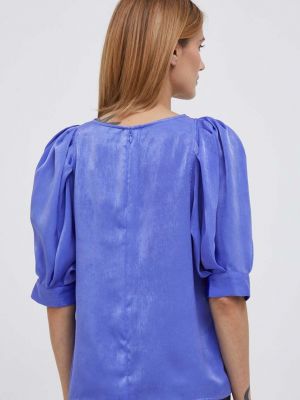 Однотонная блузка Dkny фиолетовая