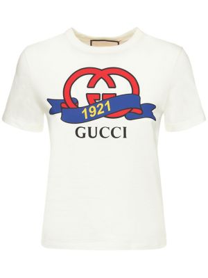 Kokvilnas t-krekls džersija Gucci
