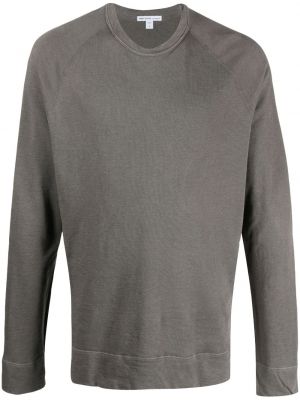 Sweatshirt mit rundem ausschnitt James Perse grau