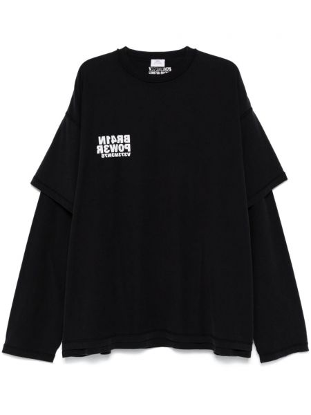 T-shirt Vetements sort