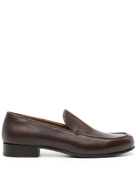 Nahast loafer-kingad The Row pruun