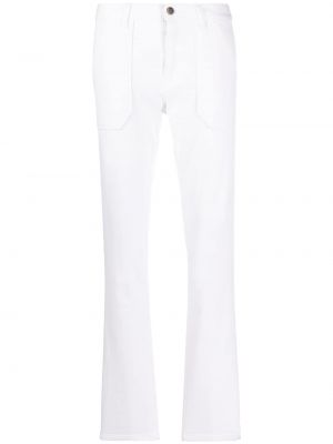 Jeans skinny brodeés slim Ba&sh blanc