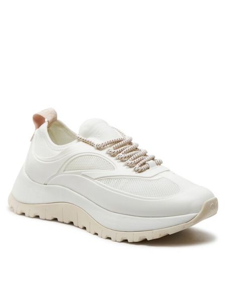 Fűzős csipkés fűzős sneakers Calvin Klein fehér