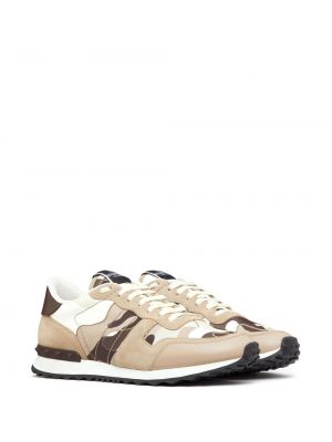 Sneaker mit print mit camouflage-print Valentino Garavani beige