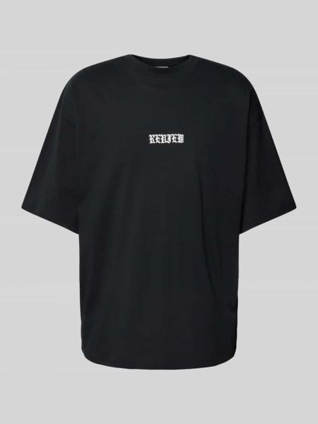 Koszulka z nadrukiem Review czarna