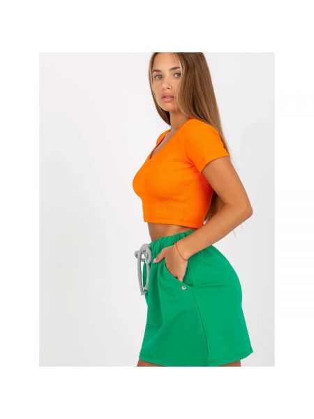 Mini sukně Fashionhunters zelené
