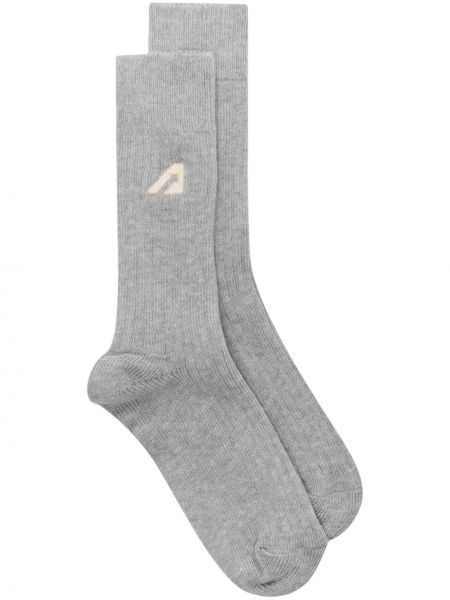 Ponožky s výšivkou Autry šedé