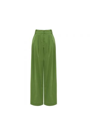 Zielone spodnie relaxed fit Jijil