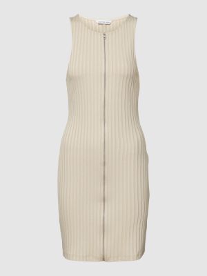Sukienka mini dopasowana Calvin Klein Jeans beżowa