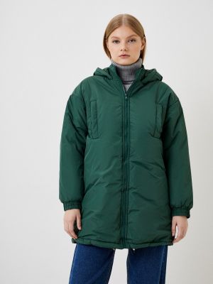 Утепленная демисезонная куртка Leotra зеленая
