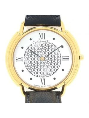 Zegarek ze stali chirurgicznej Dior Vintage czarny