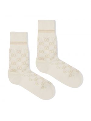 Socken mit print Gucci weiß