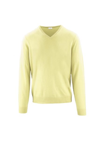 Sweter z dekoltem w serek Malo żółty