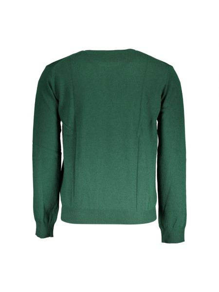 Jersey con bordado de lana de tela jersey La Martina verde