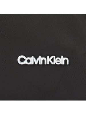 Нейлоновая сумка через плечо свободного кроя Calvin Klein черная