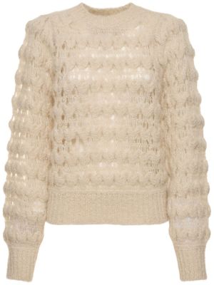 Suéter de lana mohair Isabel Marant beige