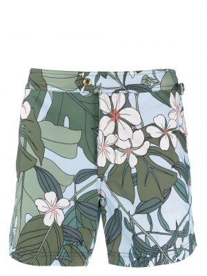 Trykt floral shorts Tom Ford blå