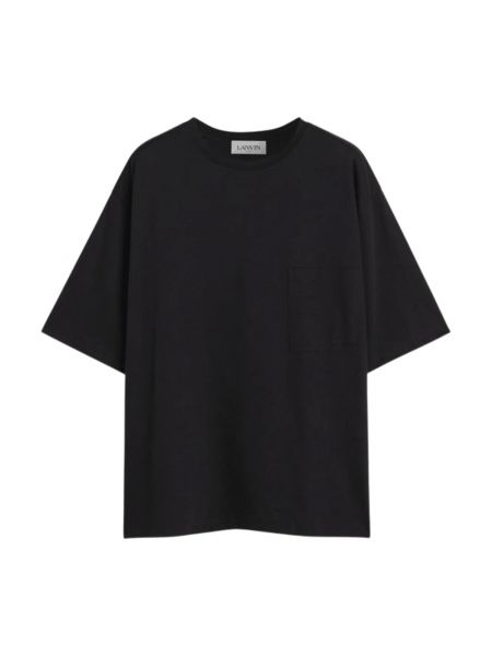 Koszulka bawełniana oversize Lanvin czarna