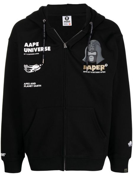 Trykt hettegenser Aape By *a Bathing Ape® svart