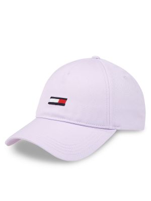 Gėlėtas kepurė su snapeliu Tommy Hilfiger violetinė