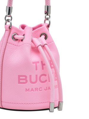 Iš natūralios odos rankinė Marc Jacobs rožinė