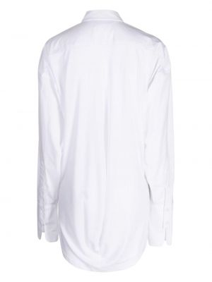 Medvilninė marškiniai Pushbutton balta