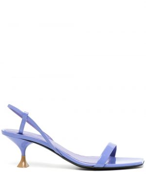 Kožené sandále s otvorenou pätou 3juin fialová
