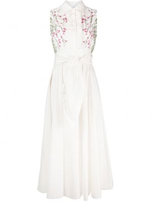 Коктейлна рокля без ръкави Giambattista Valli бяло