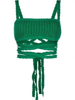 Top tricotate Alanui verde