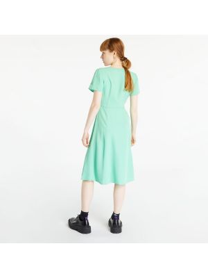 Mini šaty s krátkými rukávy Calvin Klein Jeans zelené