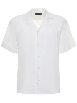 Lininė marškiniai Frescobol Carioca balta