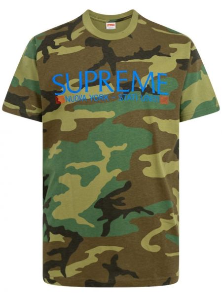 T-shirt mit print mit camouflage-print Supreme braun