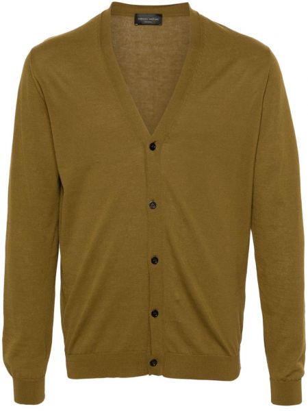 Cardigan cu nasturi Roberto Collina verde