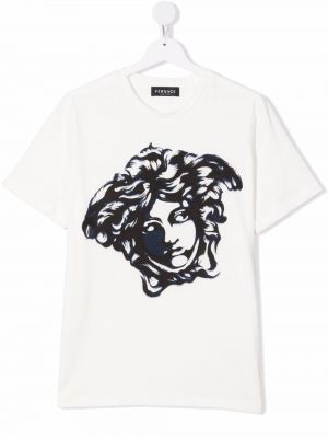 T-shirt för tjejer Versace Kids vit