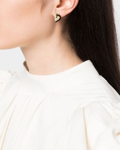 Boucles d'oreilles à boucle de motif coeur Christian Dior