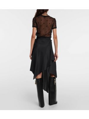 Top di tulle Givenchy nero