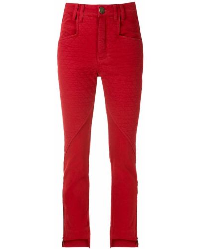 Укороченные джинсы Andrea Bogosian, красные