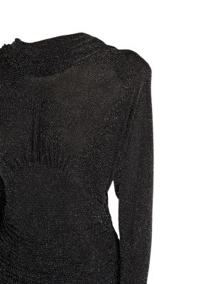 Mini šaty jersey Saint Laurent černé
