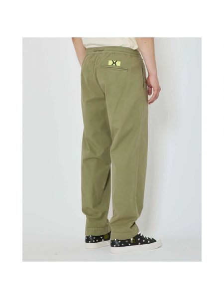 Pantalones de algodón John Richmond verde