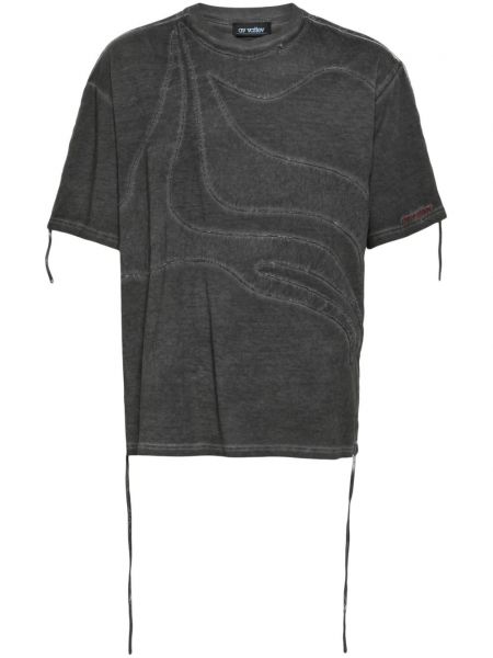 T-shirt en coton Av Vattev gris