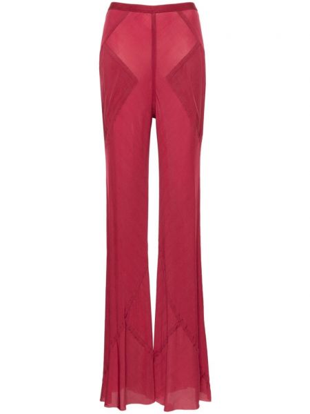 Pantalon en tweed Rick Owens rouge