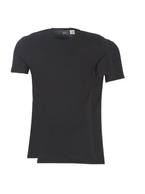 Slim fit tričko s krátkými rukávy Levi's černé