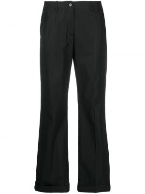 Pantalones rectos de cintura baja Aspesi negro
