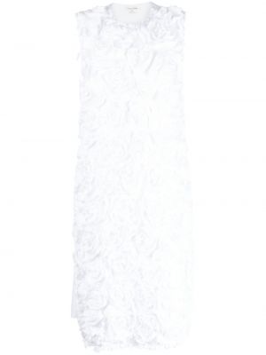 Koktejlové šaty s výšivkou bez rukávů z polyesteru Comme Des Garçons