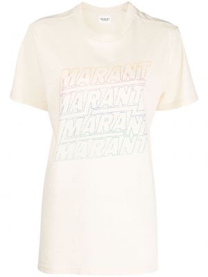 Kokvilnas t-krekls ar apdruku Marant Etoile