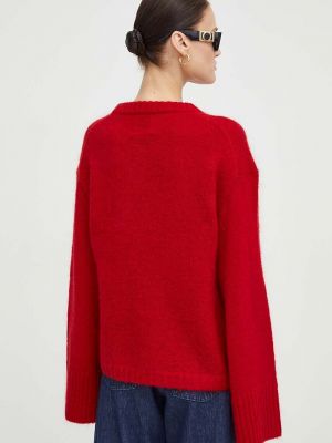 Vlněný svetr By Malene Birger červený