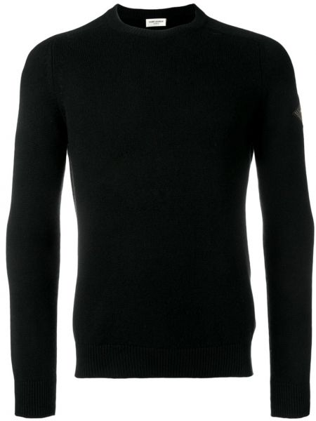 Jersey de tela jersey Saint Laurent negro